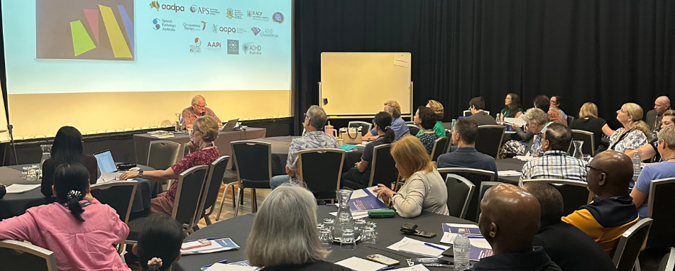 AProf John Kramer OAM presenting at the 'ADHD Across the Lifespan' Workshop in Port Macquarie