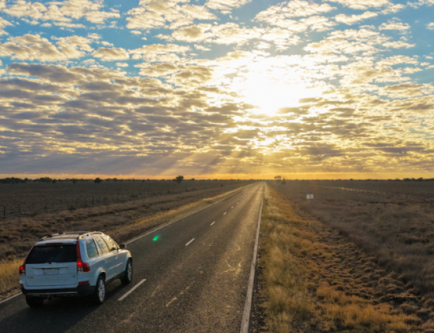 Road to Bourke, NSW. (Image Credit: John Qi)