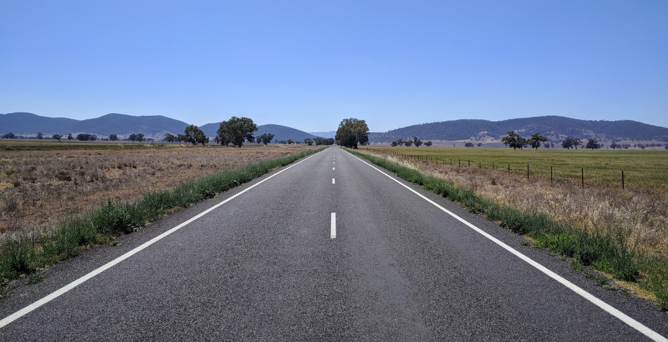 Highway road in rural area